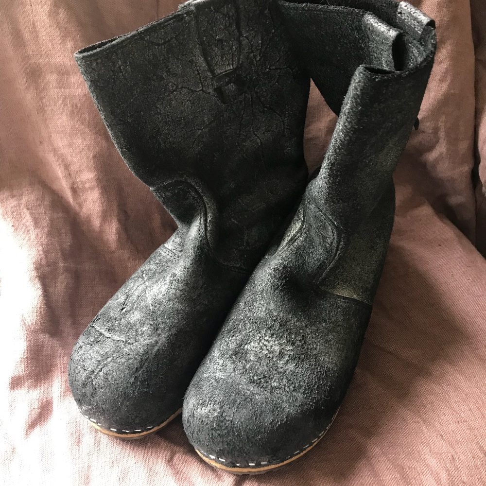 Sanita wooden soles clog boots